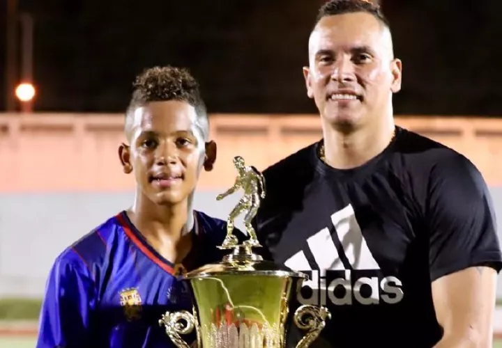 Blas Pérez y su hijo "Blasin".