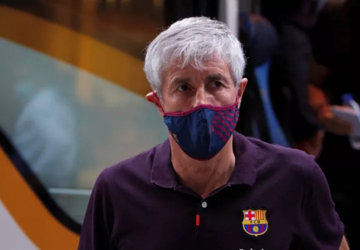 Quique Setién, entrenador del FC Barcelona. Foto: EFE