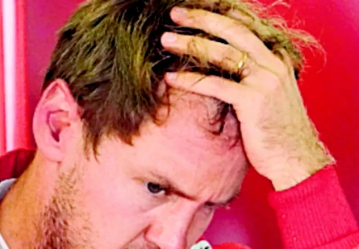 Vettel tuvo una mala jornada.
