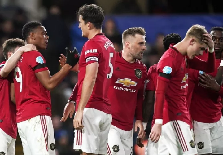 Jugadores del Manchester United Foto:EFE