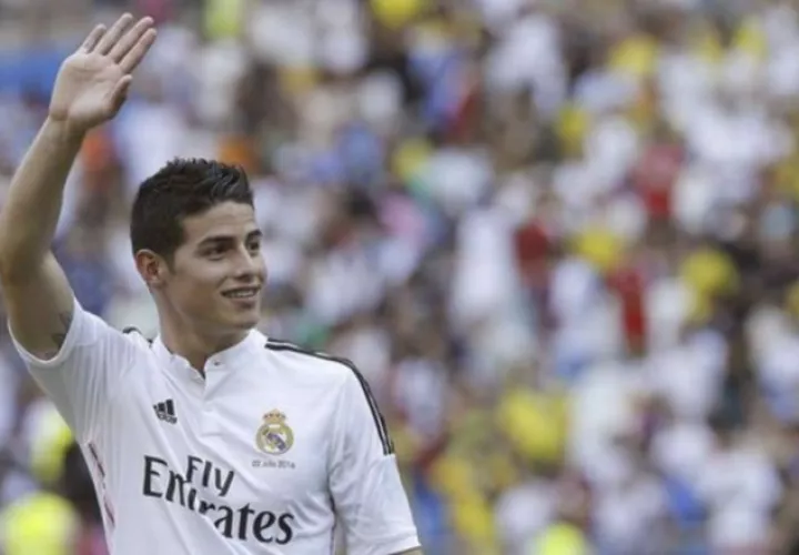 James Rodríguez no ha podido destacar en el Real Madrid. Foto:EFE