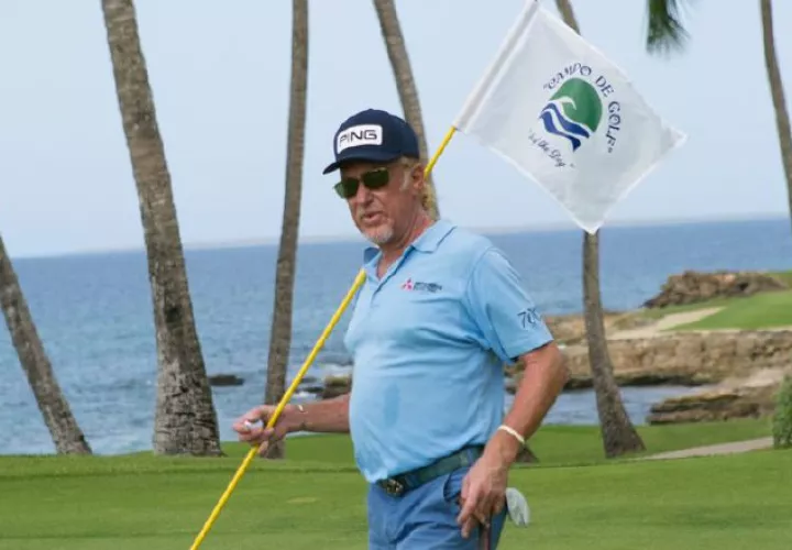 Miguel Ángel Jiménez durante su ronda.