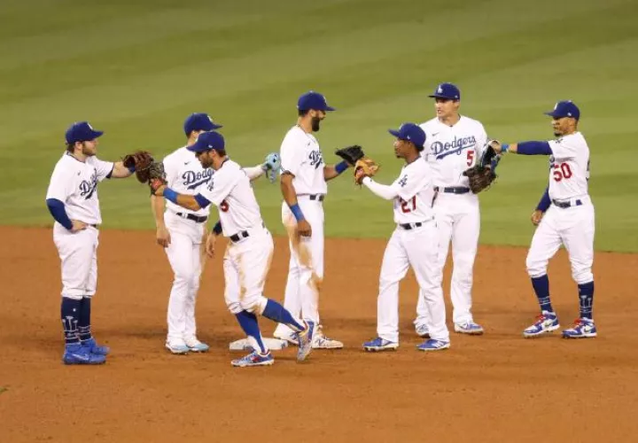 Jugadores de los  Dodgers Foto: Twitter