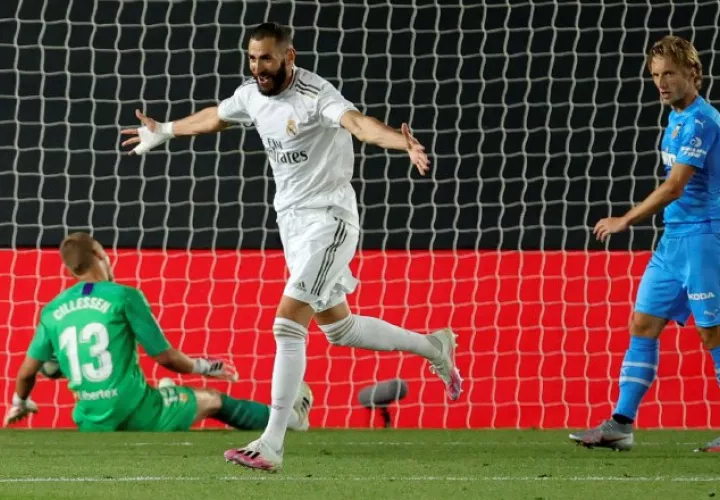Karim Benzema la esperanza goleadora del Real Madrid. Foto:EFE