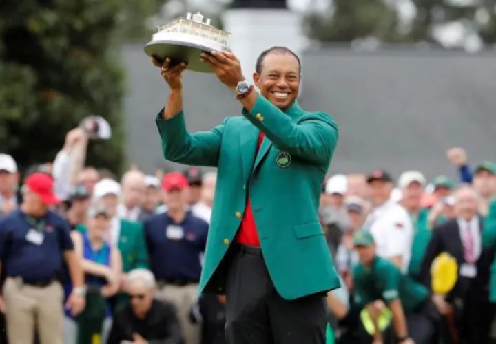 Tiger Woods, campeón del Masters de Augusta 2019.  Foto:EFE