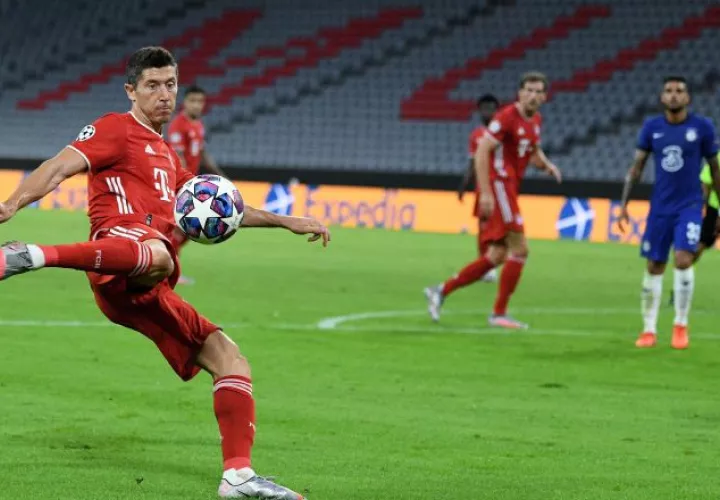 Robert Lewandowski del Bayern Munich. Foto:EFE