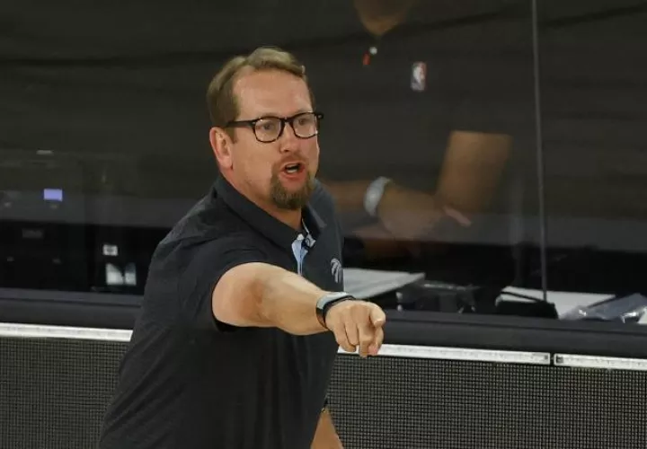 Nick Nurse de los Raptors. Foto:EFE