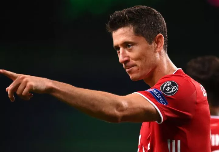 Robert Lewandowski el Bayern. Foto:EFE