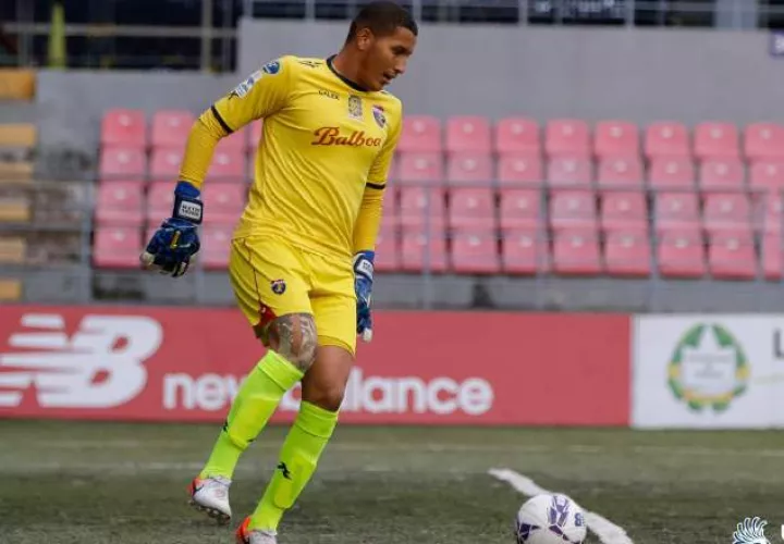 Marcos Allen, portero de Plaza Amador que fichó con Atlético Sanluqueño. Foto:@LPF