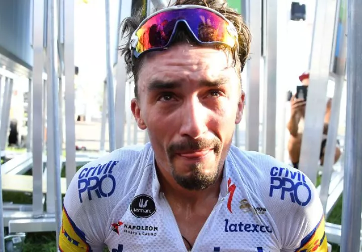 Julian Alaphilippe se llevó la segunda etapa. Foto:EFE