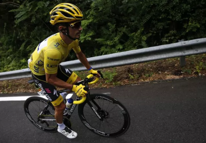 El francés Julian Alaphilippe. Foto:EFE