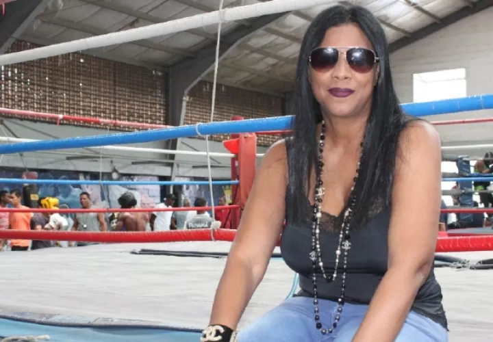 Rouss Laguna, promotora de boxeo. Foto: Cortesía