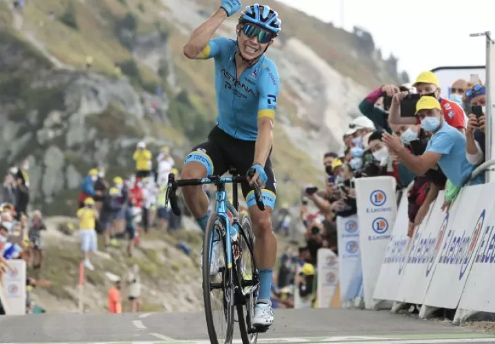 El ciclista colombiano Miguel Ángel López. Foto:EFE