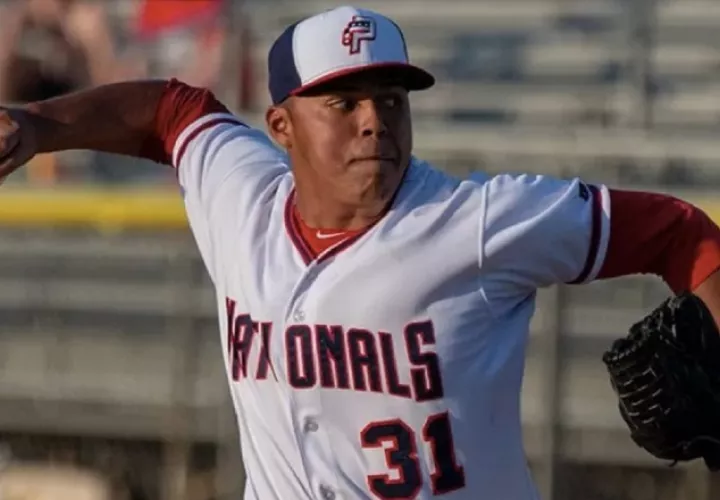 Steven Fuentes de los Nacionales jugará con Chiriquí en el torneo mayor. Foto:@MLBPipeline