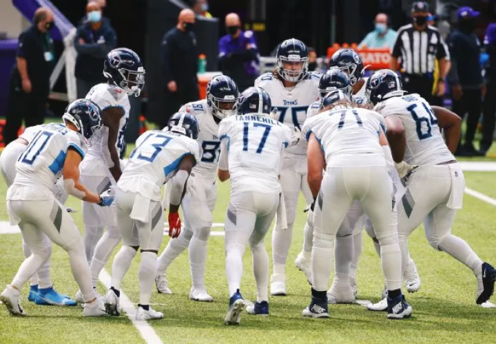 Jugadores de los Titans de Tennessee. Foto:Twitter