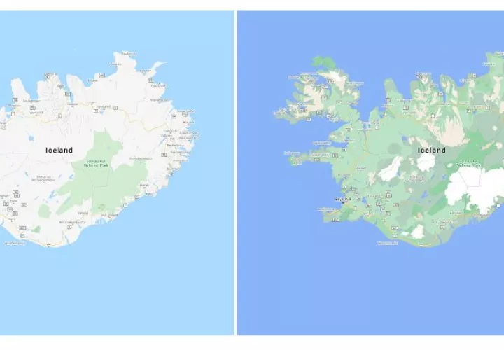 La imagen muestra las diferencias entre los colores.