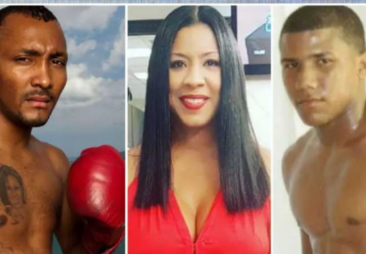 Anselmo 'Chemito' Moreno, Rouss Laguna (cent.) y Yohan Vásquez