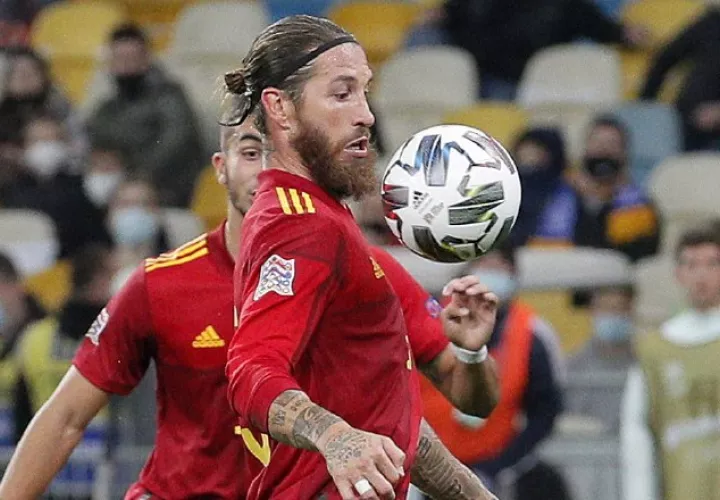 Sergio Ramos, capitán de España. Foto:EFE