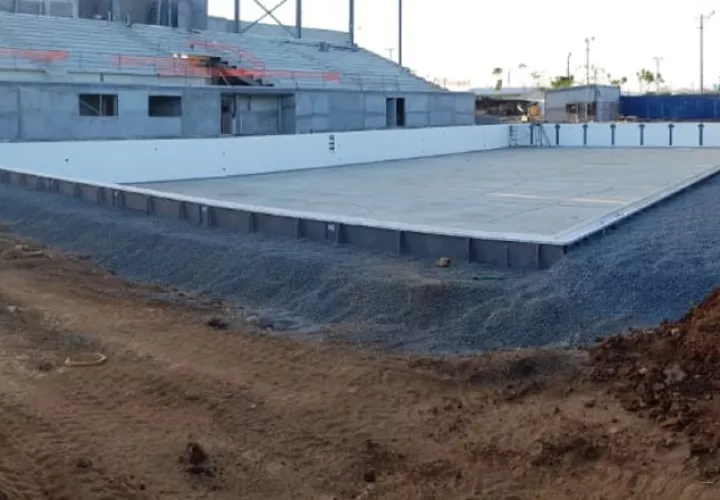 Piscina de David en construcción. Foto: Mayra Madrid