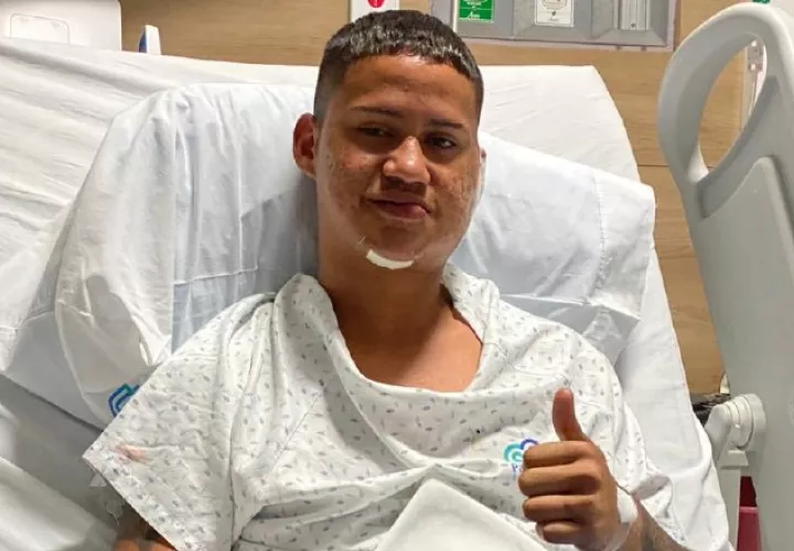 Erick Vásquez del Sporting se lesionó ante Plaza Amador Foto:@Sporting