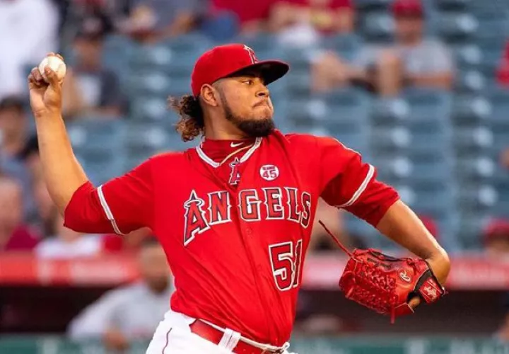 Jaime Barría juega para los Angelinos. Foto:Instagram