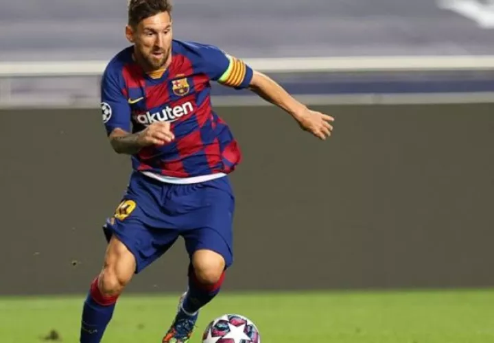 Messi, capitán del Barcelona. Foto:EFE