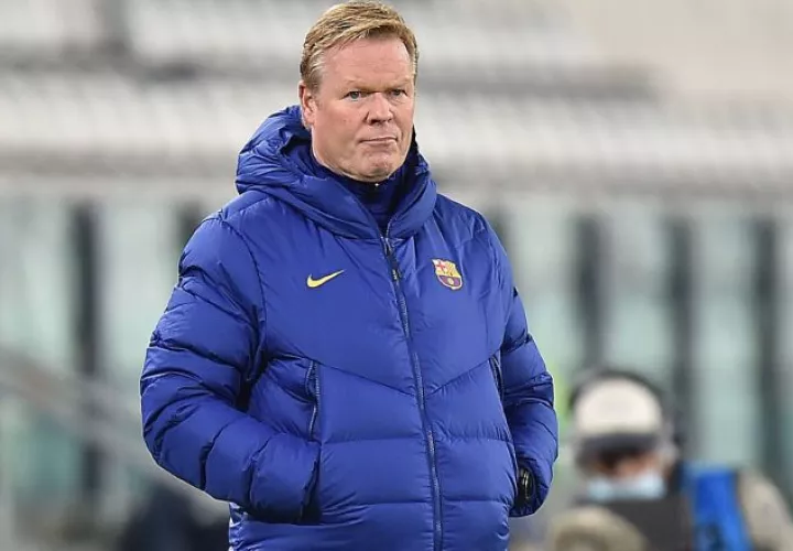 El entrenador del Barcelona, Ronald Koeman. Foto:EFE