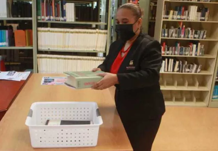Medidas de bioseguridad que se toman en la Biblioteca Nacional para evitar la propagación de la COVID-19. 