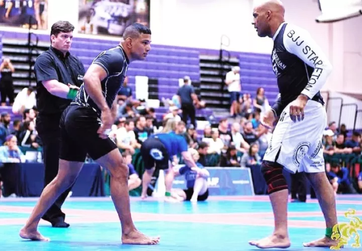 Leonardo González en un torneo de  jiu jitsu. Foto:Cortesía