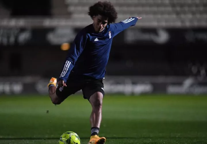 Adalberto 'Coco' Carrasquilla en el primer entrenamiento del año con el Cartagena. Foto.@FCCartagena_efs