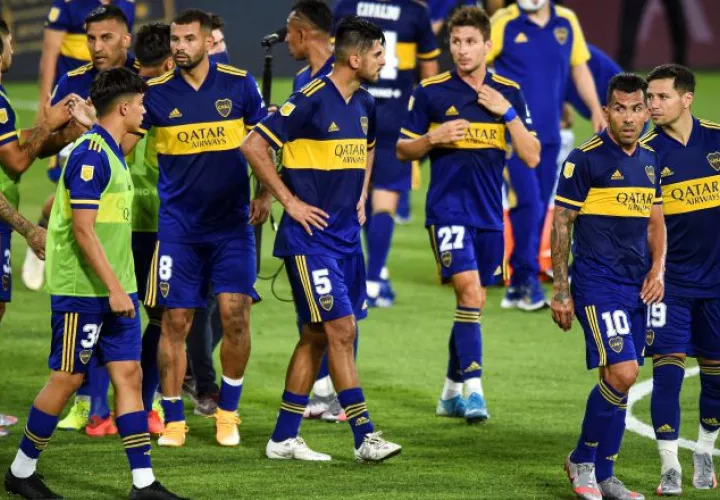 Jugadores del Boca Juniors. Foto:EFE