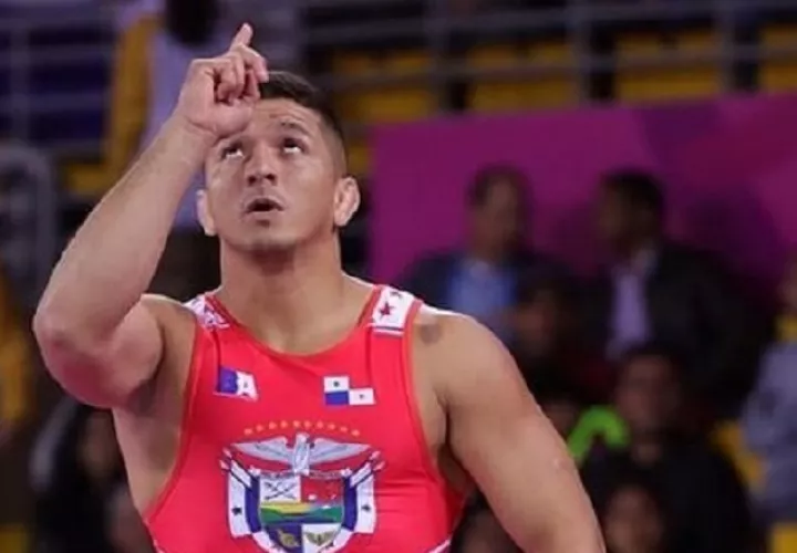 Alvis Almendra de la selección de lucha de Panamá. Foto:COP