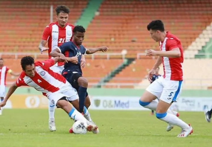 República Dominicana perdió ayer ante Puerto Rico por la mínima. Foto:@sedofutbol