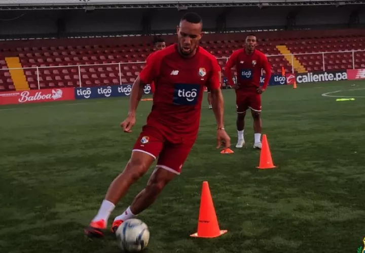 Francisco Palacios en los entrenamientos del seleccionado panameño. Foto:Fepafut