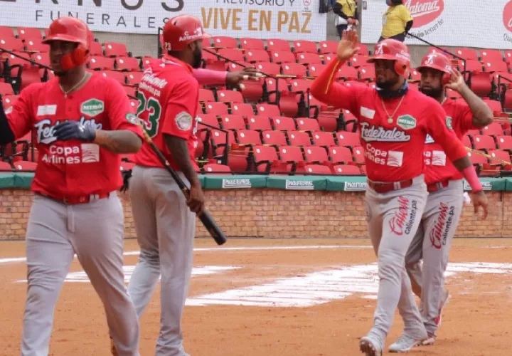 Jugadores del equipo panameño en la Serie del Caribe. Foto:EFE