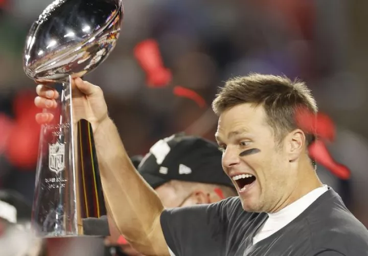 Tom Brady, mariscal de campo de los Buccaneers. Foto:EFE