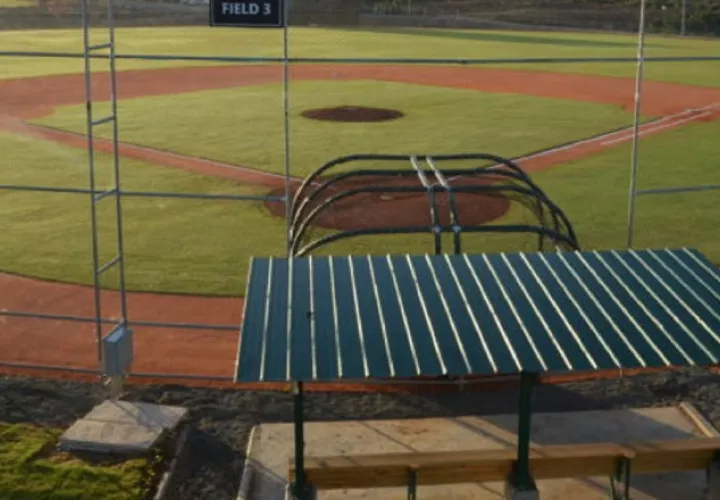 Vista de las instalaciones de la academia de béisbol en República Dominicana.