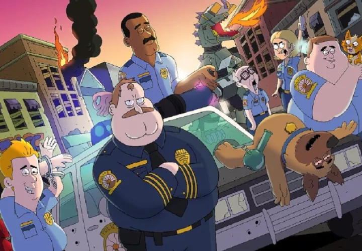 'Paradise PD' es una serie cargada de humor negro. Foto: Netflix