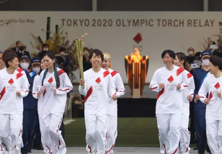 La llama olímpica ha  hecho su recorrido por distintas regiones de Japón. Foto:EFE