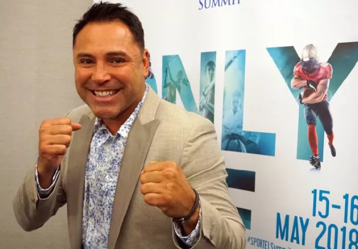 Óscar  De La Hoya volverá al tinglado el 3 de julio.  Foto:EFE