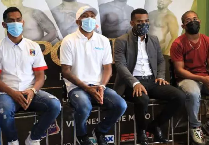 Ricardo "El Científico" Núñez, Anselmo 'Chemito' Moreno, Jezrrel Corrales y Ernesto Marín, listos para la cartilla. Foto: Cortesía  