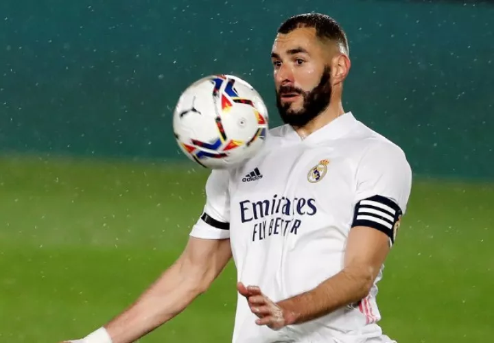 El delantero Karim Benzema del Real Madrid. Foto:EFE