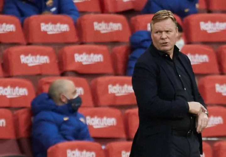 Ronald Koeman  fue expulsado del partido de Barcelona ante Granada. Foto:EFE
