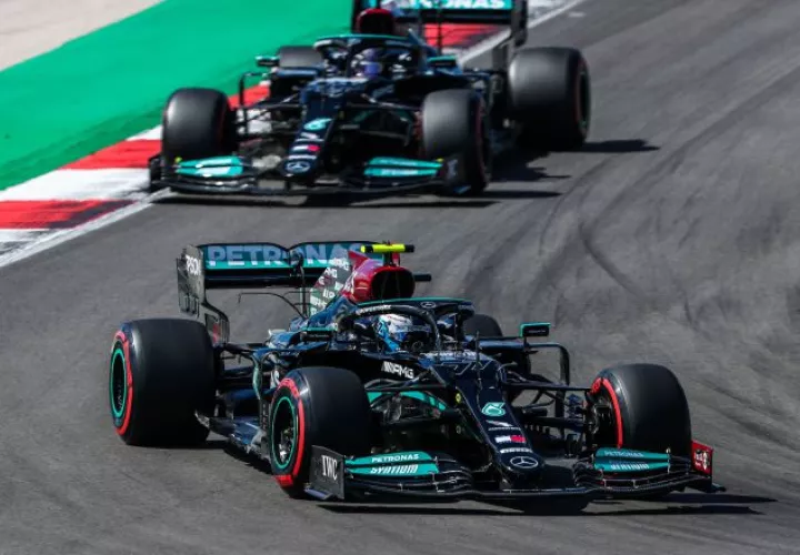 Valtteri Bottas en las carreras de pruebas realizadas en Portugal. Foto:EFE