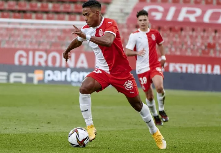 Édgar Yoel Bárcenas jugador del Girona. Foto:Twitter