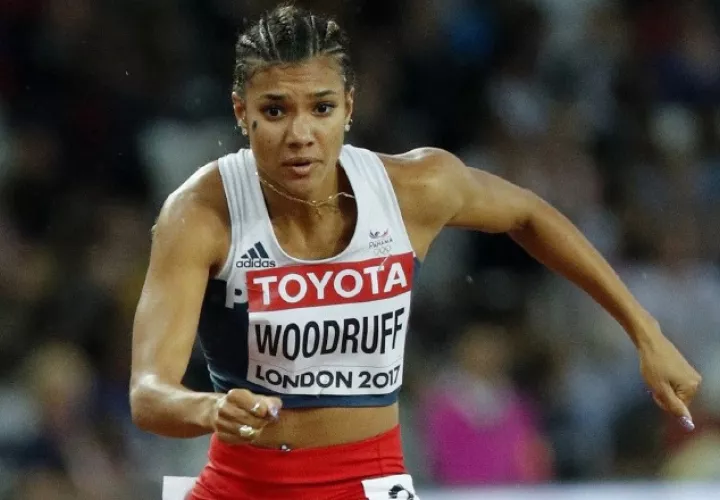 La corredora panameña Gianna Woodruff volvió a imponer otro récord  suramericano  en los 400 metros con vallas . Foto:COP