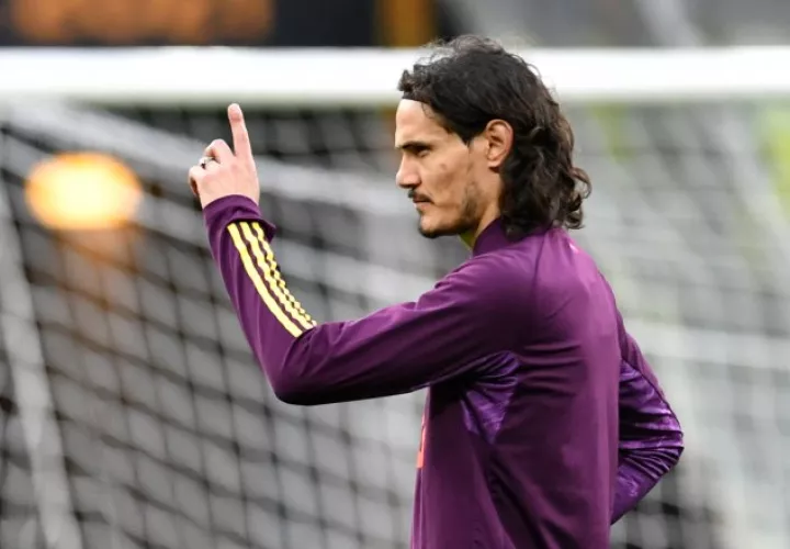 Edinson Cavani del Manchester United. Foto: EFE