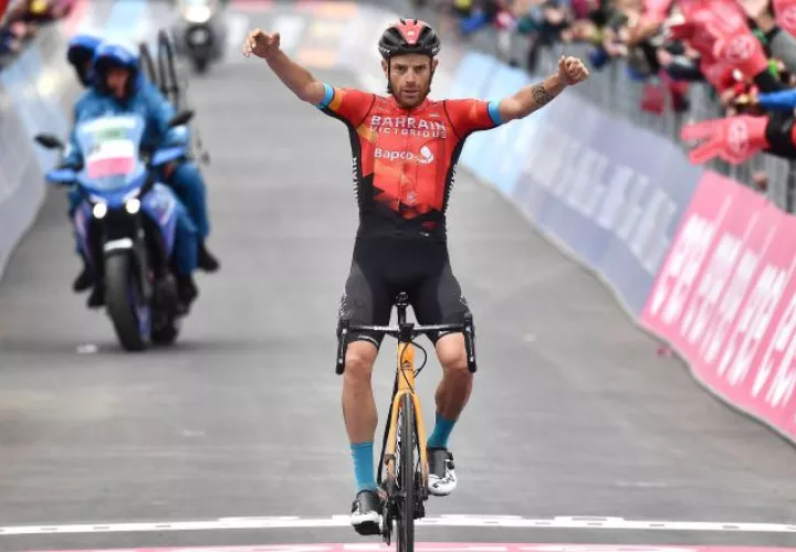 El ciclista italiano Damiano Caruso. Foto:EFE
