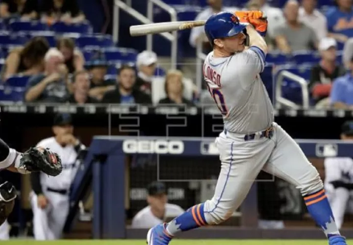 Pete Alonso, primera base de los Mets. Foto:EFE