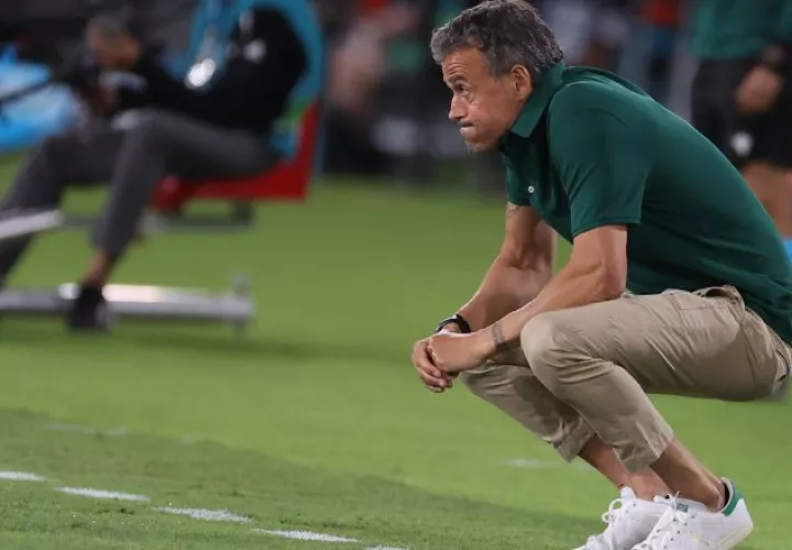 Luis Enrique Martínez, técnico de España. Foto:EFE